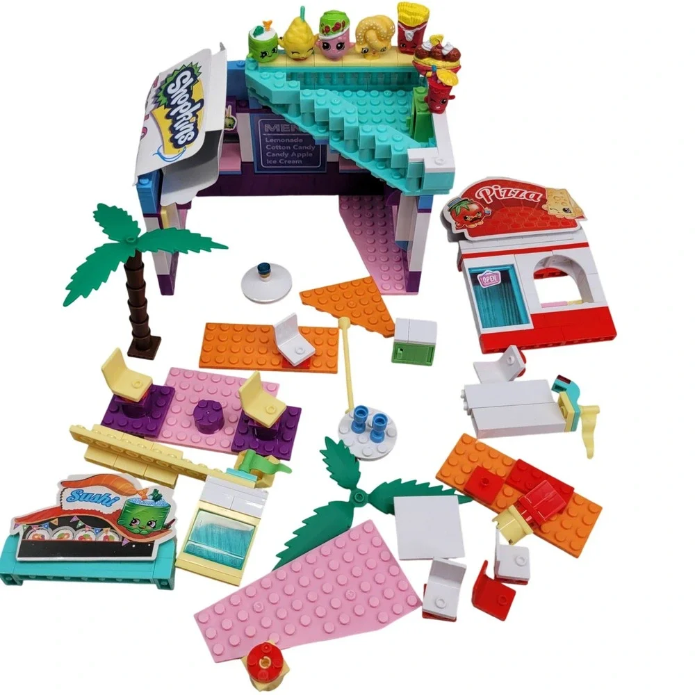 Shopkins Food Court Playset‎ Building Blocks Mini Figures For Parts Incomplete